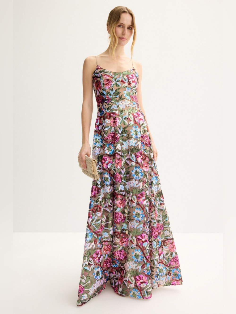 Dress the Population Umalina sequin floral dress * altered